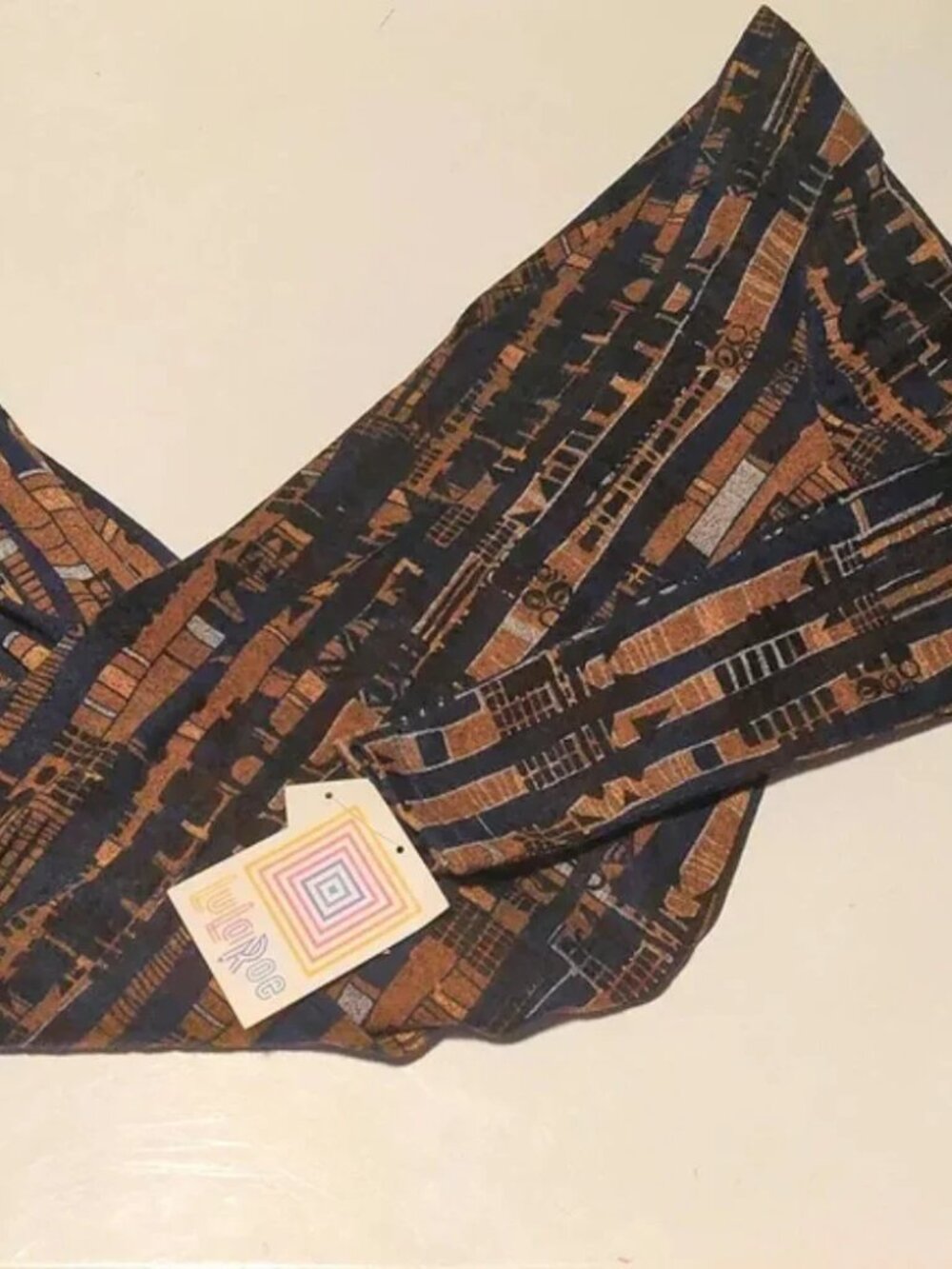 LuLaRoe Sarah XS NWT Navy Goldish